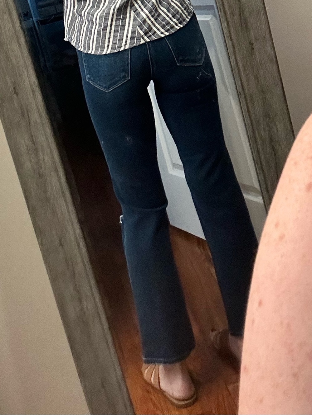 Like New PAIGE Atley Ankle Flare Cropped High Rise Stretch Jeans - Picture 8 of 16